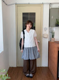 Kotali Check Balloon Layered One Piece