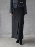 Jet Pocket Long Skirt