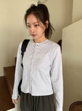 Amk Punching Snap Round Cardigan