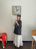 Mandto Summer Frill Tiered Long Skirt