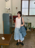 Kyoko Basic Linen Button Sleeveless
