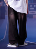 Moderate Thin Balloon Denim Pants