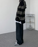 Deepa stripe hood knit