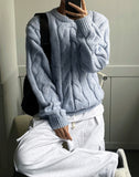 Mushroom Boucle Knit