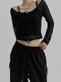 Mand net cardigan set