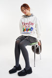 Weekend pop printed sweatshirt