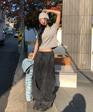 Koi cut brushed denim cargo pants