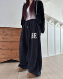 Cozy Velvet Mink Brushed Training Pants
