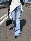 Botu Slim Washing Denim Bootcut Pants