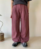 Remade Pintuck Balloon Strap Pigment Pants