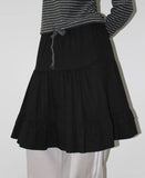 TIERED COTTON SKIRT
