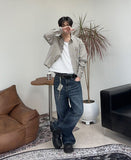 Derif Wrinkle Washed Denim Pants