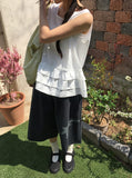 Reni Tiered Frill Sleeveless Blouse