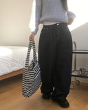 [Non-Fade] Unp Back Pocket Raw Denim Mega Balloon Pants