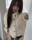 Elu Fluffy Button Jacket