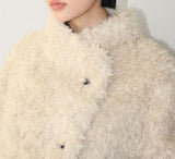 DIAGONAL BUTTON FUR JACKET