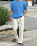 Cool Banding One Tuck Wide Slacks
