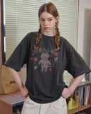 HELLO FLOWER Pigment Short Sleeve Tee