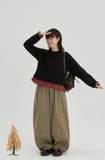 [BAONHAUS] Kinfu pigment banding wide balloon pants