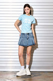 AubeA ABA Star Ribbon Half T-shirt