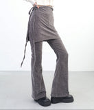 Nect Wrap Skirt Pants Set