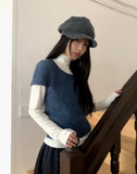 Rie Dot Flare Banding Long Skirt
