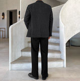 Herring Wool Three-Button Jacket