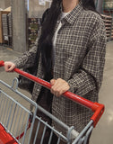 Roen over-checkered shirt