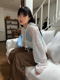 NET CROP SUMMER HOODY