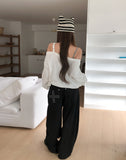 Vint Eyelet Strap Sweatshirt