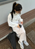 WAIST FOLD SLIT LONG SK