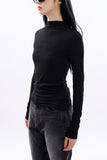 Lily half turtle-neck slim long sleeve