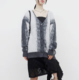 (Unisex) Ridao Color Matching Knit Cardigan