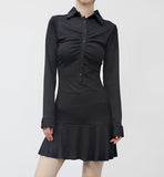 Chean shirt one piece