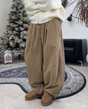 Dion Corduroy Wide Banding Pants