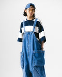 [AG] Side Pocket Denim Balloon Overall