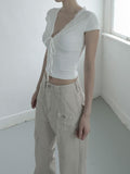 Clia Lace V-neck Tee
