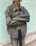 Luken Semi-Crop Washed Collar Jacket
