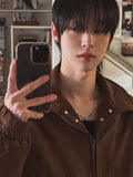 Romu Rivet Suede Flight Jumper