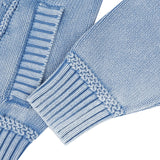 Stone Denim Washing Knit Trucker Jacket