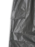 Glossy Parachute Coating Bermuda Pants