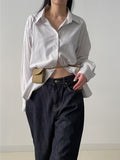 554 Roll-up selvage wide denim pants