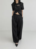 Cord Half-Hole Bijo Short Sleeve Jacket