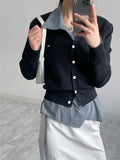 Rie Symbol V-Neck Cardigan