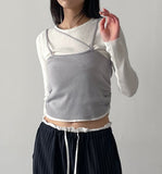 Miku Layered Knit T-shirt
