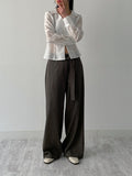 [Long sleeve ver.] Dani see-through V-neck blouse