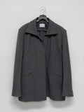 Floor Wool Hidden Loose Fit Jacket