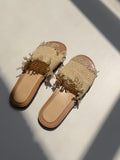 Ethnic Rattan Slippers