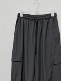 [summer] Planning cargo banding wide pants