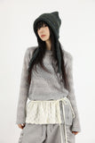 Knit cat hood beanie